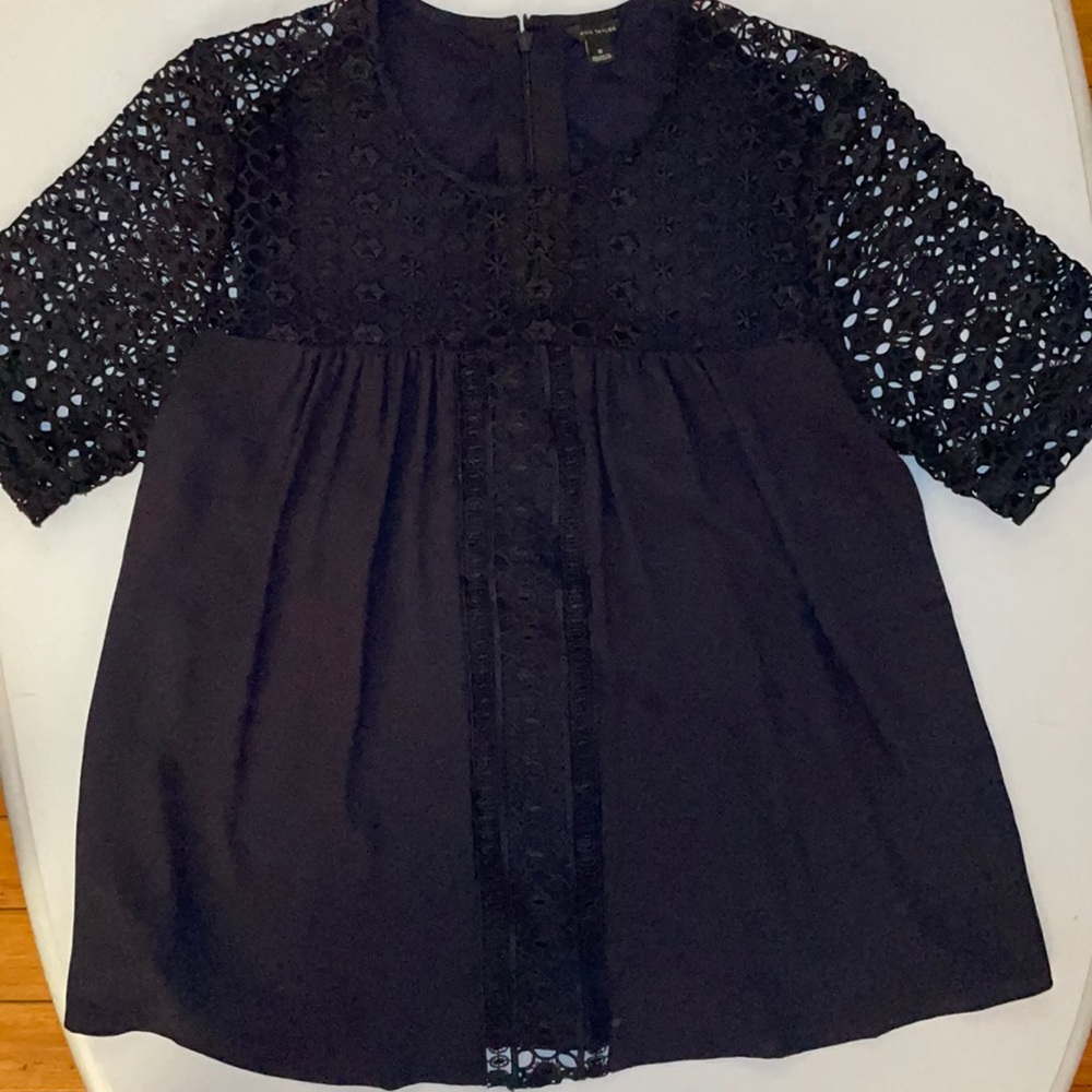 Navy Ann Taylor Top